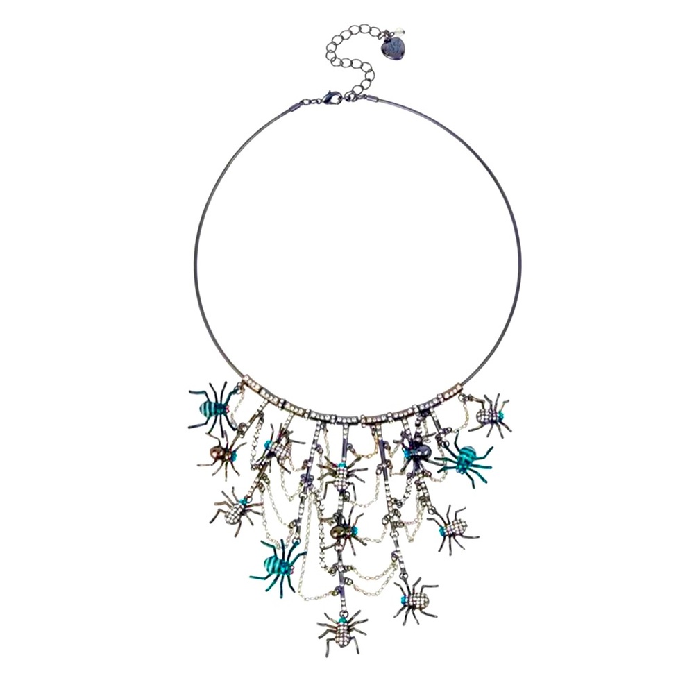 Betsey Johnson ‘Creep It Real‘ Spider Necklace NWT!